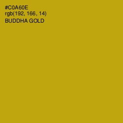 #C0A60E - Buddha Gold Color Image